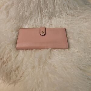 Coach Pink/Burgundy Glovetanned Wallet